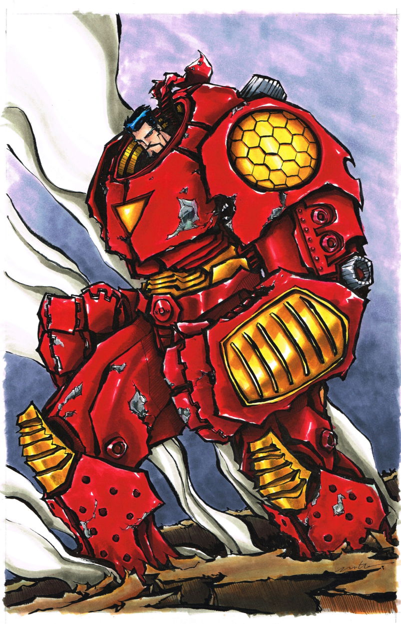 Hulkbuster Iron Man - Fletcher, In Byron Hamm's Avengers Comic Art ...